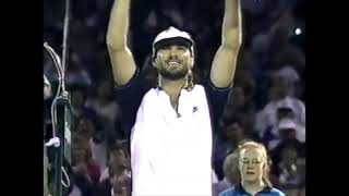 Andre Agassi vs Patrick Rafter (Miami 1994 SF Highlights)