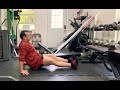 Reversed plank kicks