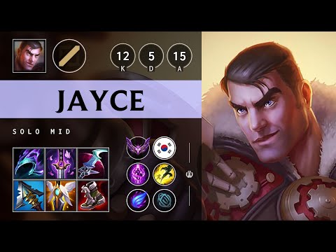 Jayce Mid vs Galio: Unstoppable - KR Master Patch 14.20