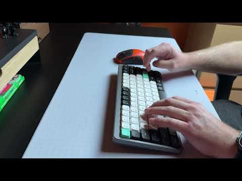 NuPhy Air75 V2 typing sound test with the NuPhy Cowberry switches
