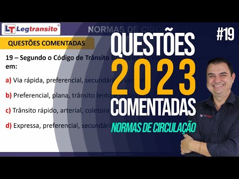 Questões NORMAS DE CIRCULAÇÃO da Prova Teórica do Detran 2023 #19