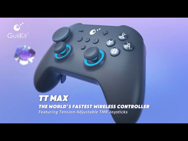 Controller GuliKit TT Max Wireless Joystick TMR Hall Effect RGB Switch PC video