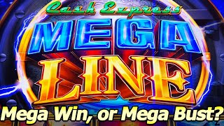 Cash Express Mega Line Slot - Mega Win or Mega Bust? Four Attempts Chasing a Big Win!