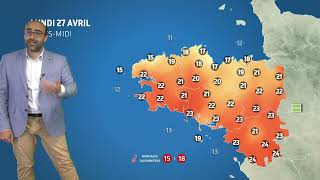 Illustration de l'actualité La météo de votre lundi 27 avril 2026