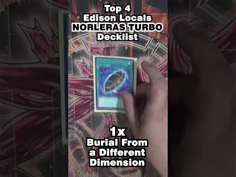 EDISON Top 4 Norleras Turbo Deck Profile Time Wizard League #yugioh #tcg #edison  #decklist