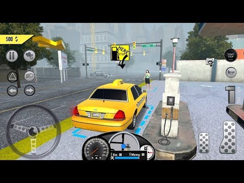 Amazing Taxi Simulator V2 2019 - Car Cab Passengers Transport Simulation - Android Gameplay [HD]