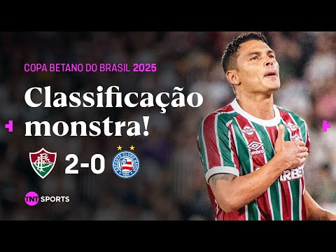 THIAGO SILVA FAZ "GOL DA SEMIFINAL" NO FINAL DO JOGO! FLUMINENSE 2X0 BAHIA | MELHORES MOMENTOS
