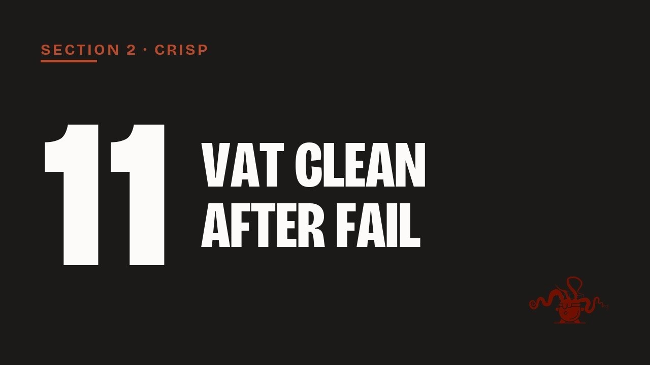 Cleaning Up After a Failed Resin Print