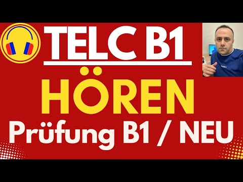 TELC B1 Hören 2022 - B1 HÖREN - B1 Prüfung Hörverstehen Test mit Lösungen NEU
