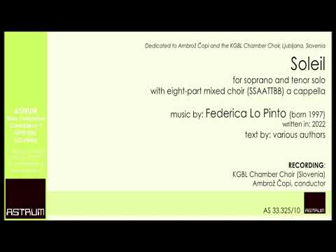 Federica Lo Pinto: SOLEIL - S+Tsoli + SSAATTBB (2022)