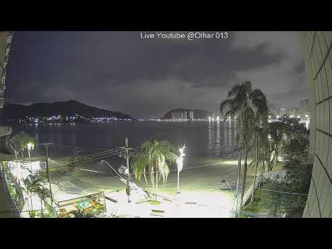 São Vicente ao vivo Baia de São Vicente , praia dos milionários !