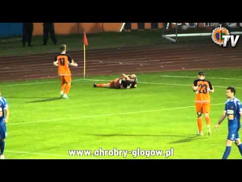 18.03.2013 Chrobry Głogów - Raków Częstochowa 1-0 (bramka)