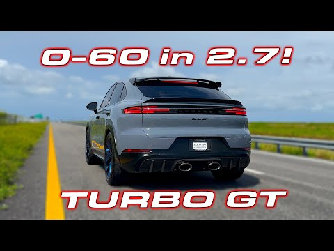 Thumbnail for QUICKEST SUPER SUV? * 2024 Porsche Cayenne Turbo GT Review, 1/4 Mile and 0-60 MPH Testing by Porsche Cayenne