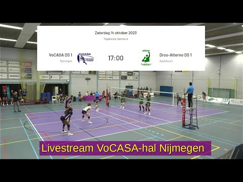 VoCASA D1 - DROS Alterno D1 (14 okt 2023, Livestream) Topdivisie Dames Volleybal