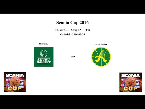 Skuru Basket (F01) mot Alvik Basket - 2016-03-26