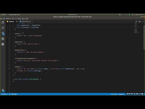 Javascript Object Oriented Class Syntax Lab