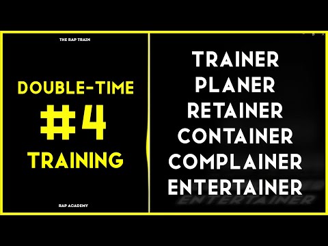 Double Time Training Rap - Battle Beat Training - Rap Beat  -Improvising with Word Generator
