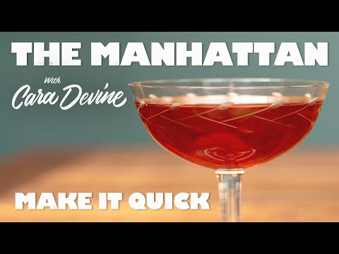 How to make a Classic Manhattan Cocktail QUICK!