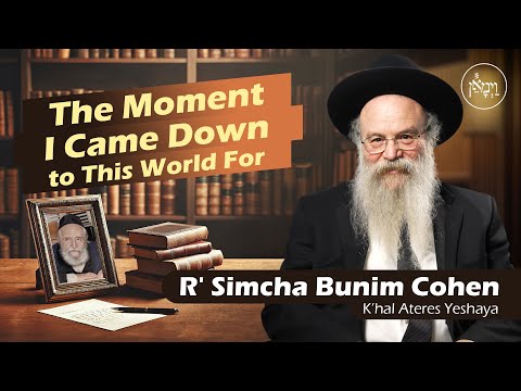 The Moment I Came Down to This World For | Rabbi Simcha Bunim Cohen