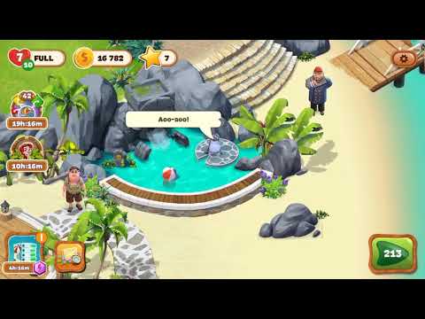 Lost island Blast Adventure 211,212 levels no🧨💣Gameplay Story