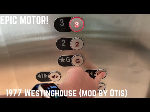 EPIC MOTOR! Sad Westinghouse (mod by Otis) hydraulic elevator at Park Royal,  North Vancouver, BC.