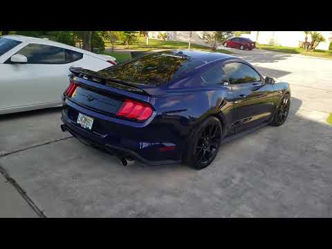 Mustang ecoboost Rev9 Downpipe and Cat back sound test.
