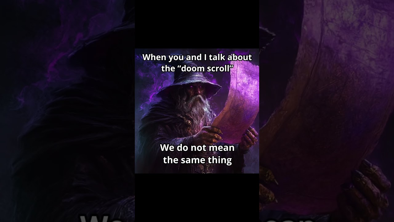 The doom scroll 📜 #wizardmemes #wizard #wizardposting