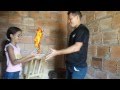 KDEnlive efeito fogo - com Nicole e Elieusu.