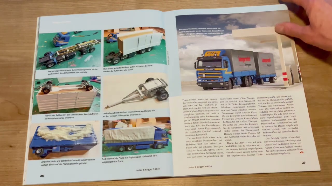 Laster & Bagger 2026-1 Walk through the magazine on YouTube