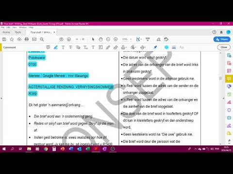 Afrikaans Graad 12   Formele Brief