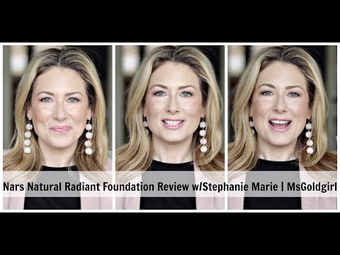 Nars Natural Radiant Foundation Review (for Dry Skin) with Stephanie Marie | MsGoldgirl Video