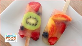 Coloque frutas e suco no congelador, o resultado é maravilhoso
