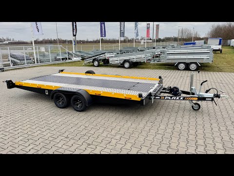 Lorries PLAXX27-4520 - laweta aluminiowa | 450 x 200 cm / 2700 kg / lampy LED / felgi ALU |