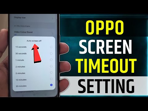 Oppo Screen Timeout Setting | How To Set Screen Time In Oppo Phone | Oppo Display Time Setting
