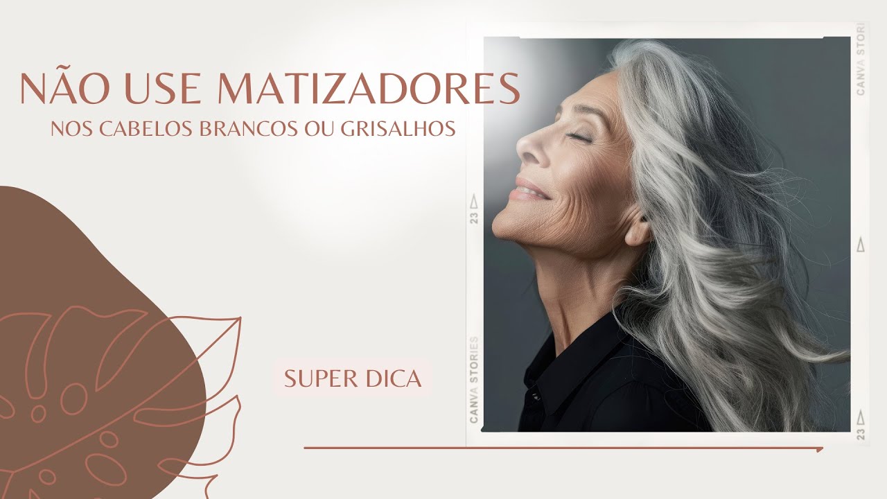 Não use matizador nos cabelos grisalhos