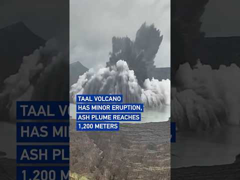Taal Volcano has minor eruption, ash plume reaches 1,200 meters#worldnow