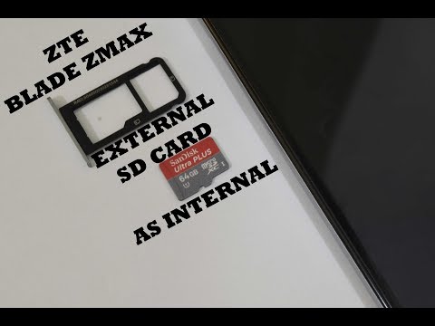 How to make an external SD Card as internal storage on the ZTE Blade Zmax