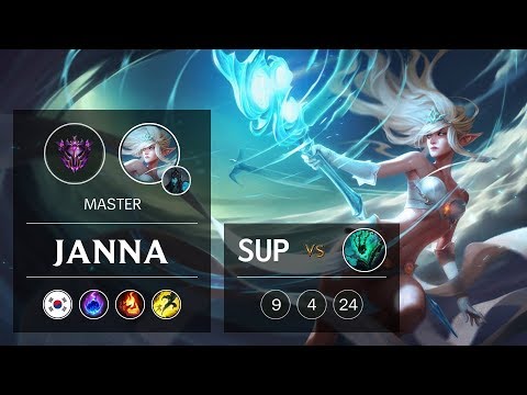 Janna Support vs Thresh - KR Master Patch 9.6