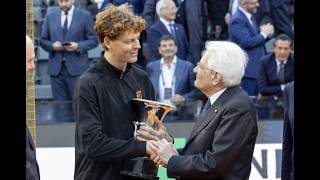 🎾🏆🇮🇹 INTERNAZIONALI D'ITALIA: MATTARELLA AL FORO ITALICO PER LA VITTORIA DI SINNER