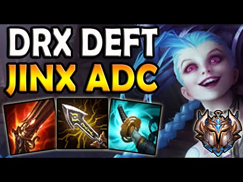 Deft JINX ADC vs CAITLYN - Patch 10.15 Ranked Korea ✔️