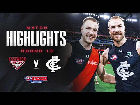 Essendon v Carlton Highlights | Round 13, 2024 | AFL