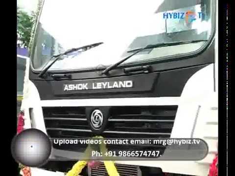 Ashok leyland launching the u truck series trucks in hyderab...