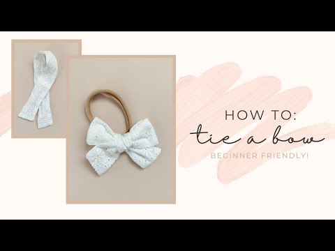 HOW TO TIE A BOW ON NYLON BAND | SHOPMAIBEBE