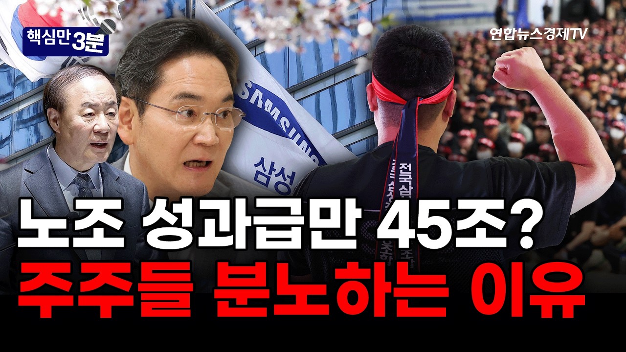 노조 성과급만 45조? 삼전 주주들 분노하는 이유⎜핵심만 3분