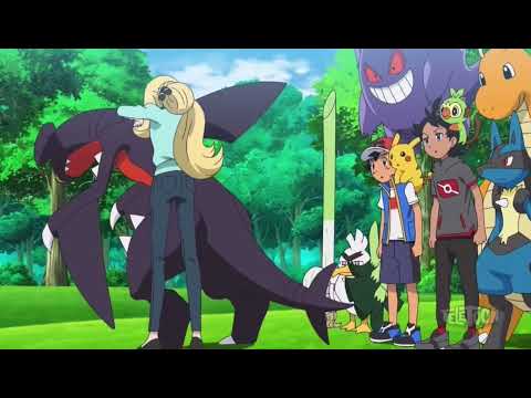 Pokemon Ult Journeys: Mommy Cythnia Gives Garchomp a Massage (u///u) 🥹💕💗👣🌸💘💦 EnglishDub