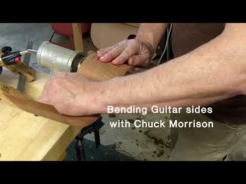 Hot pipe bending of guitar sides with Luthier Chuck Morrison