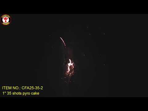 CFA25-35-2    1'' 35shots multishots 500g fireworks cake