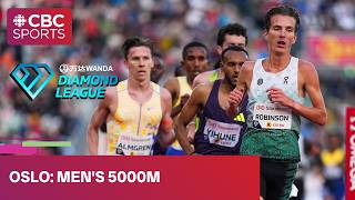 World lead in men's 5000m (with cut-aways) at Diamond League event in Oslo | #CBCSports