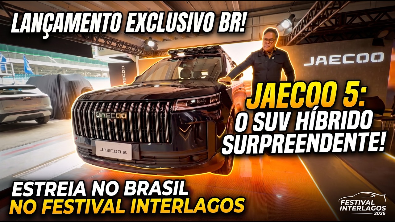 Novo SUV híbrido Jaecoo 5 foi apresentado ao público no Festival Interlagos 2026