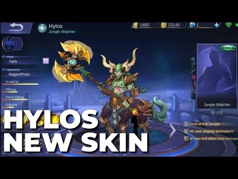 HYLOS NEW SKIN " JUNGLE WATCHER " ● Mobile Legends Update